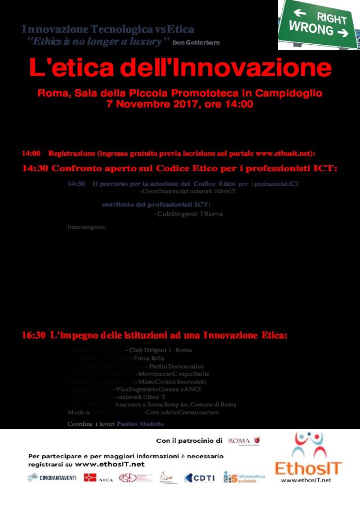 Locandina evento EthosIT Roma 7 Novembre V1.1