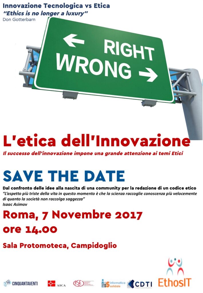 Locandina save the date 7 novembre