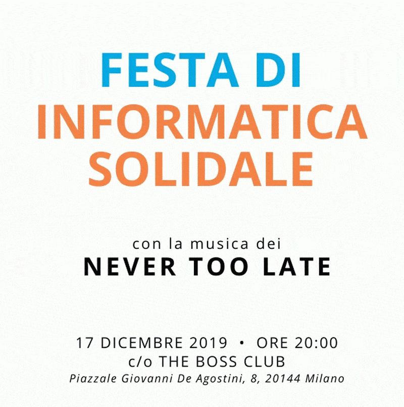 Informatica Solidale 17 dicembre 2019