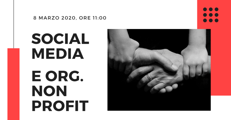SOCIAL MEDIA E NON PROFIT 768x401