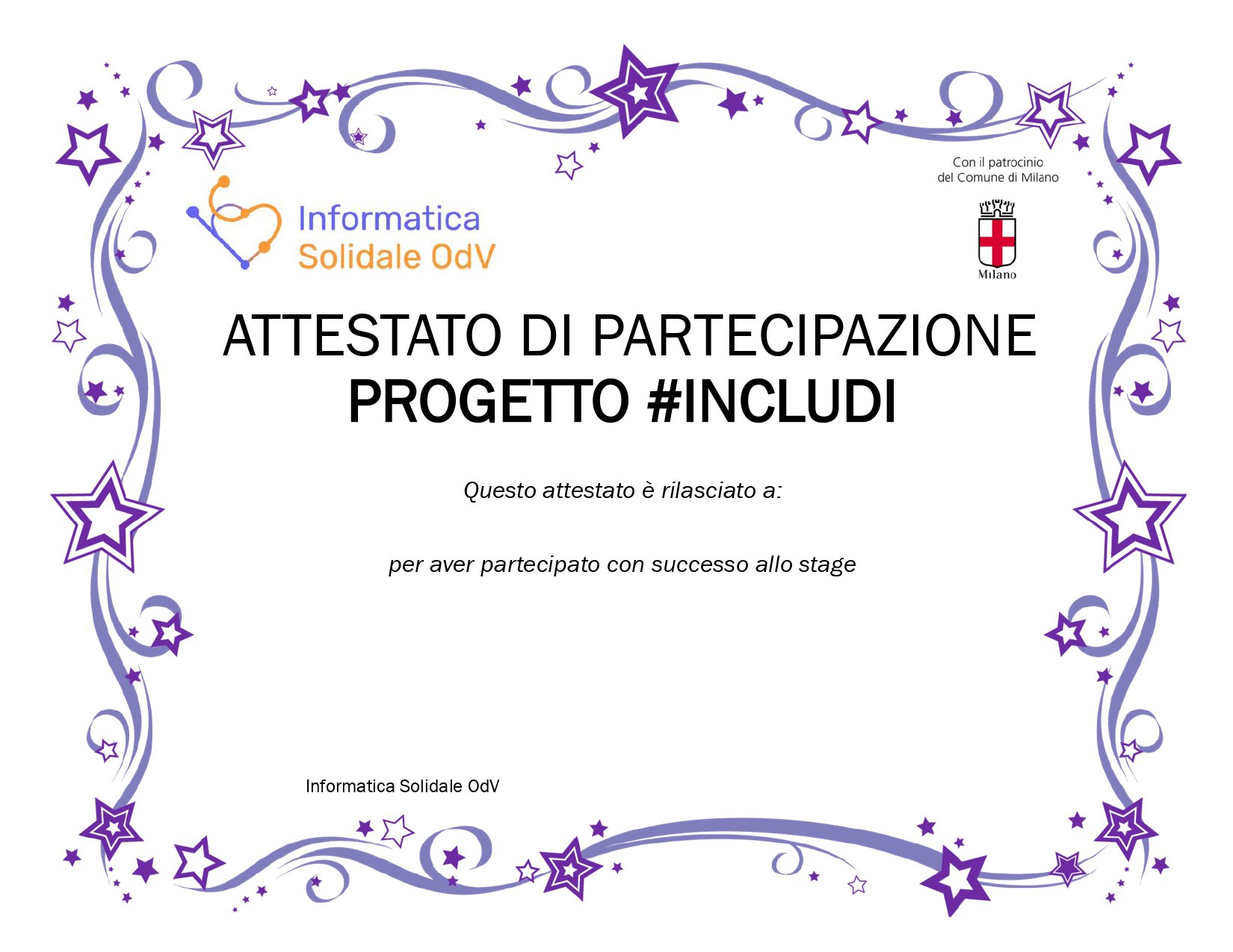 INCLUDI ATTESTATO 2022 vuoto page